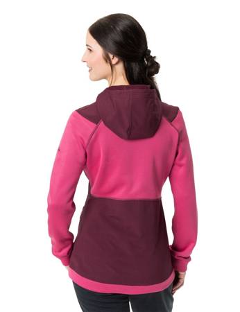 Women's sports jacket with Vaude Tremalzo wool - red