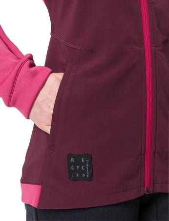 Women's sports jacket with Vaude Tremalzo wool - red