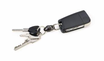 magnetic keychain TROIKA plus & minus - black.