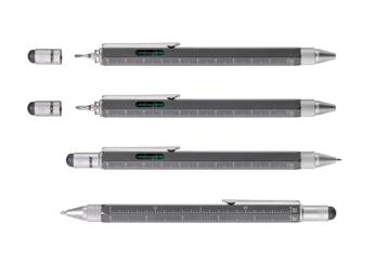 multi-purpose ballpoint pen TROIKA construction - graphite.