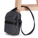 A small anti-theft messenger bag Pacsafe Metrosafe X - dark gray.