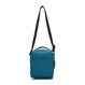 Anti-theft Pacsafe LS100 turquoise shoulder bag.