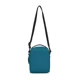 Anti-theft Pacsafe LS100 turquoise shoulder bag.