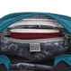 Anti-theft Pacsafe LS100 turquoise shoulder bag.