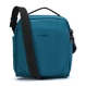 Anti-theft Pacsafe LS200 turquoise shoulder bag.