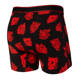 Breathable men's SAXX DAYTRIPPER Boxer Brief Fly with tiger and panther print - black.