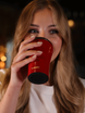 Ceramic-coated thermal Coffee Mug Dr.Bacty Apollo 227 ml  - red