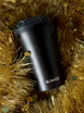 Coffee thermal mug with ceramic coating Dr.Bacty Apollo 227 ml - black