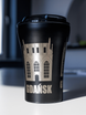 Coffee thermal mug with ceramic coating Dr.Bacty Apollo 227 ml - navy blue