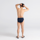 Comfortable men's SAXX ULTRA Boxer Brief Fly - navy blue.