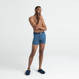 Comfortable men's SAXX ULTRA Boxer Brief Fly - navy blue.