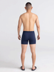 Comfortable men's SAXX ULTRA Boxer Brief Fly - navy blue.