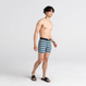 Comfortable men's boxer briefs SAXX ULTRA Boxer Brief Fly stripes - blue.