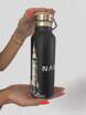 Dr.Bacty Iris steel thermal bottle - black - NASA