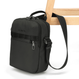 Medium men's shoulder bag / anti-theft messenger bag Pacsafe Metrosafe X vertical crossbody 6 l - Black.