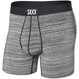 Men's SAXX ULTRA Boxer Brief with stripes - gray.