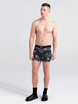 Men's breathable SAXX DAYTRIPPER Boxer Brief with shark fly - black.