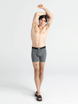 Men's comfortable SAXX ULTRA Boxer Brief Fly - gray melange.