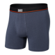 Men's elastic SAXX NON-STOP STRETCH Boxer Brief with fly - navy blue.