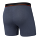 Men's elastic SAXX NON-STOP STRETCH Boxer Brief with fly - navy blue.