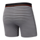 Men's elastic SAXX NON-STOP STRETCH Boxer Brief with striped fly - gray.