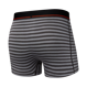 Men's elastic short SAXX NON-STOP STRETCH Trunk with striped fly - gray.