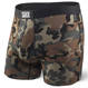 Men's quick-drying SAXX VIBE Boxer Brief Modern Fit in camouflage - brown.