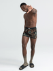 Men's quick-drying SAXX VIBE Boxer Brief Modern Fit in camouflage - brown.