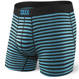 Men's quick-drying SAXX VIBE Boxer Brief Modern Fit in stripes - black and blue.