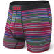 Men's quick-drying SAXX VIBE Boxer Briefs with contrasting stripes - multicolored.