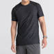 Men's short-sleeved sports t-shirt made from recycled materials SAXX HOT SHOT - blue.