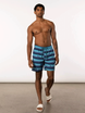 Men's swim shorts with 2-in-1 pockets SAXX OH BUOY - seaside dawn - blue.