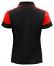 Prime Polo Lady polo shirt by Printer - Black - Red.