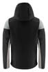 Softshell with detachable hood Prime Softshell by Printer - Black - Grey.