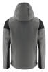 Softshell with detachable hood Prime Softshell by Printer - Gray - Black.