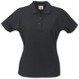 Surf Lady Polo women's polo shirt by Printer - Black.