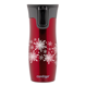 Thermal Mug Contigo West Loop 2.0 470 ml - Red - Snow Stars