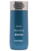 Thermal mug Contigo Luxe Autoseal 360 ml with custom inscription - engraved -  Blue