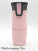 Thermal mug Contigo West Loop 2.0 with custom inscription-engraved - Millenial pink