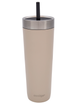 Thermal mug with straw Luxe Tumbler 720 ml with engraving - Brown Sugar