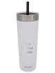 Thermal mug with straw Luxe Tumbler 720 ml with engraving - Salt