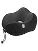 Travel pillow around the neck Dr. Bacty - Black. Plus ear plugs and eye band