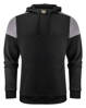 Two-tone Prime Hoodie sweatshirt by Printer - Black - gray.