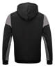 Two-tone Prime Hoodie sweatshirt by Printer - Black - gray.