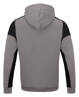 Two-tone Prime Hoodie sweatshirt by Printer - Gray - Black.