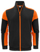 Unzippable Prime Sweatvest hoodie by Printer brand - Black - Orange.