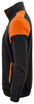 Unzippable Prime Sweatvest hoodie by Printer brand - Black - Orange.