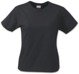Women's T-shirt Ladies Heavy T-Shirt by Printer - Black.