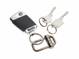 keychain with 3 TROIKA 2-way key rings - gray.