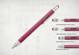 multifunctional ballpoint pen TROIKA construction - bordeaux.